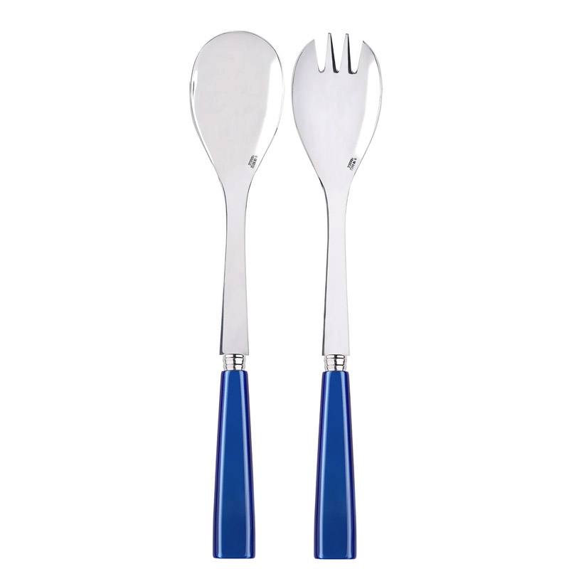 Icone Lapis Blue 2pc Salad Serving Set