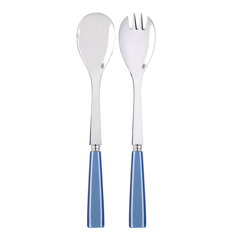 Icone Light Blue 2pc Salad Serving Set