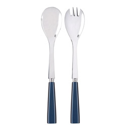 A photo of Icone Steel Blue 2pc Salad Serving Set