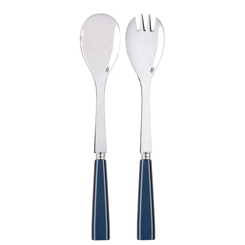 Icone Steel Blue 2pc Salad Serving Set