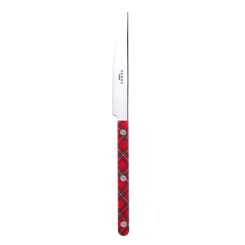 Bistrot Tartan Red Dinner Knife