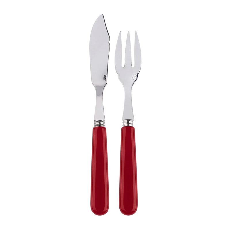 Pop Burgundy 2 Piece Fish Set