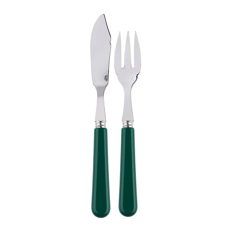 Pop Dark Green 2 Piece Fish Set