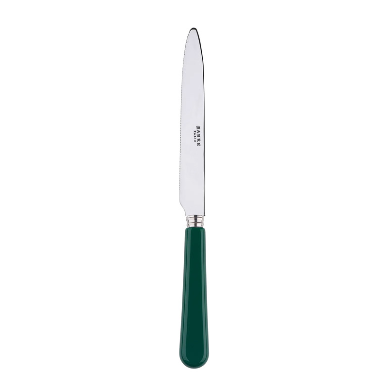 Pop Dark Green Dinner Knife Serrated