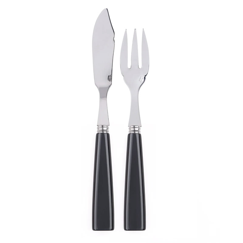 Natura Dark Grey 2pc Fish Set (Place Setting)