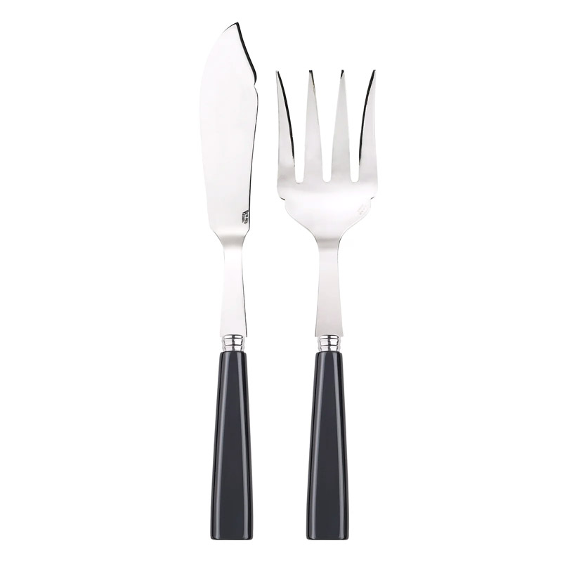 Natura Dark Grey 2pc Fish Serving Set