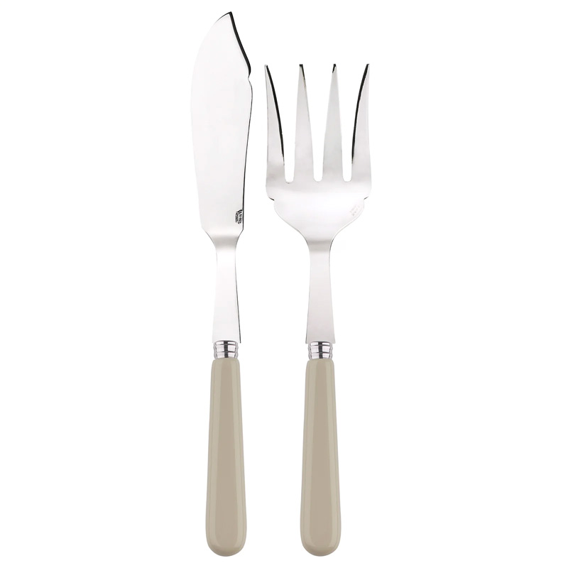 Pop Khaki 2 Piece Fish Serving Set