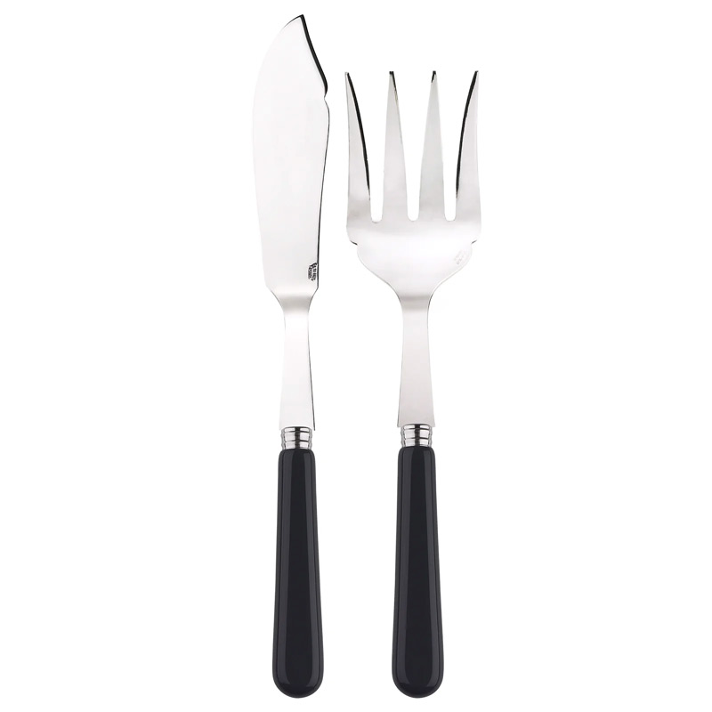 Pop Black 2 Piece Fish Serving Set