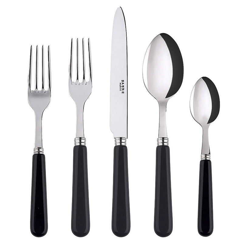 Pop Black 5 Piece Place Setting