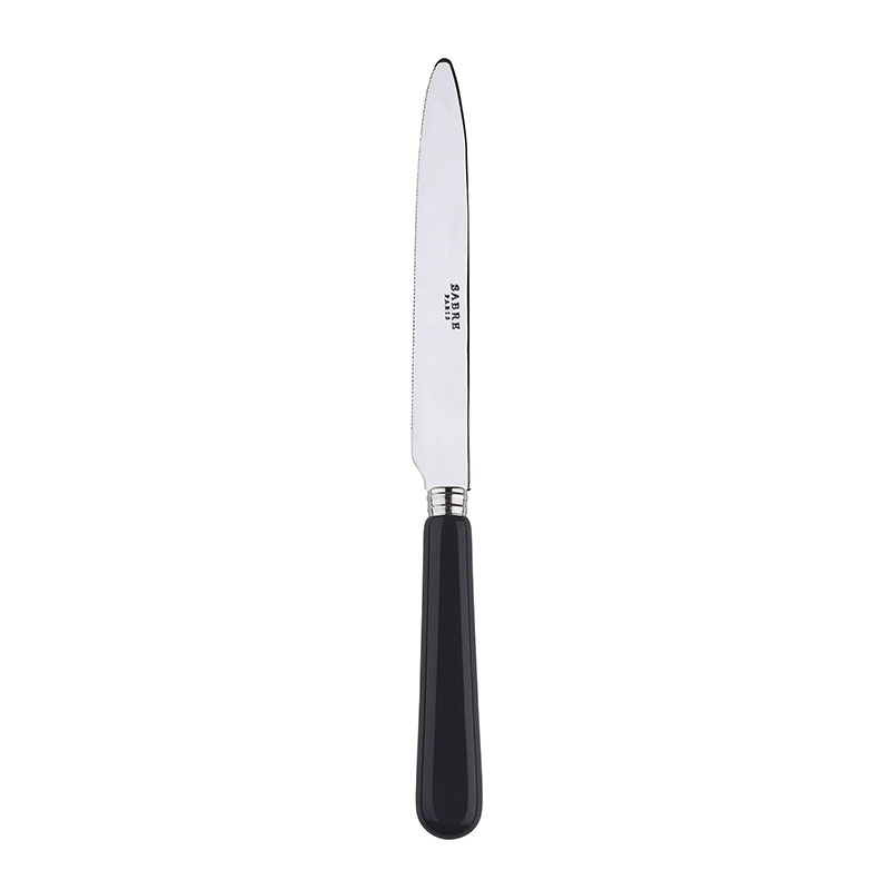 Pop Black Dinner Knife Serrated