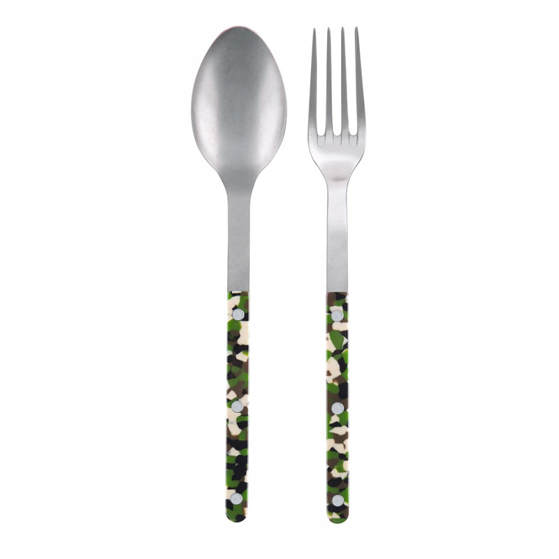 Bistro Vintage Camouflage 2 Piece Serving Set