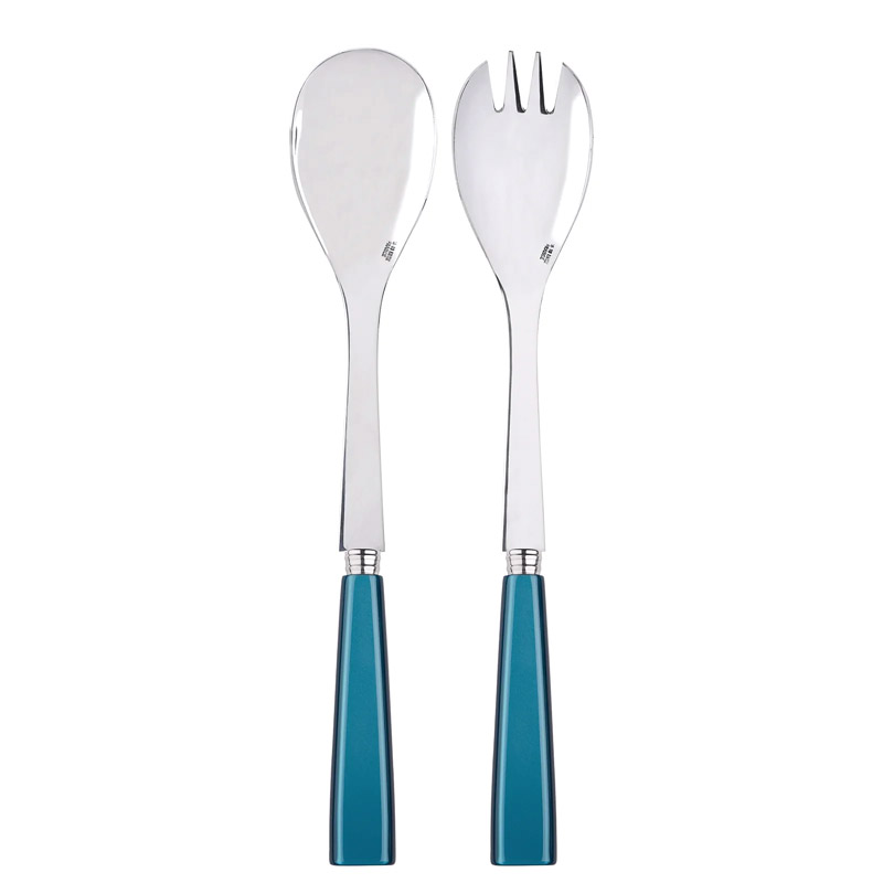 Icone Turquoise 2pc Salad Serving Set