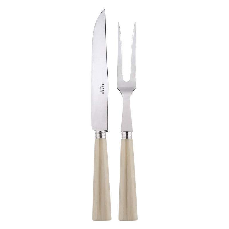 Nature Horn 2pc Carving Set