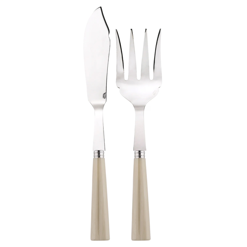 Nature Horn 2pc Fish Serving Set