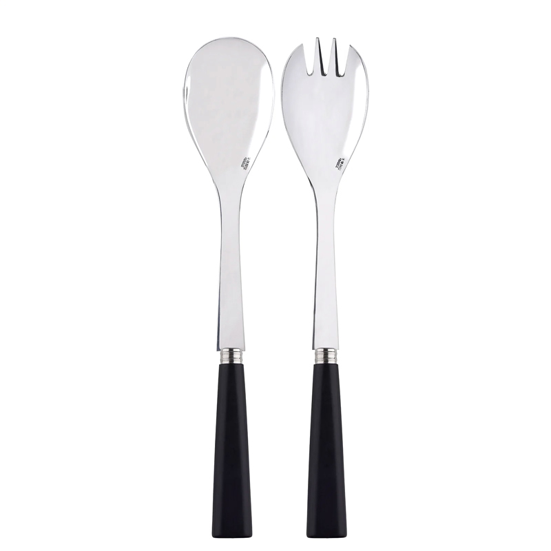 Nature Black Wood 2pc Salad Serving Set