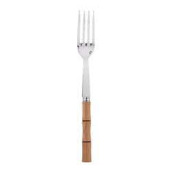 A photo of Bamboo Natural Wood Serving Fork