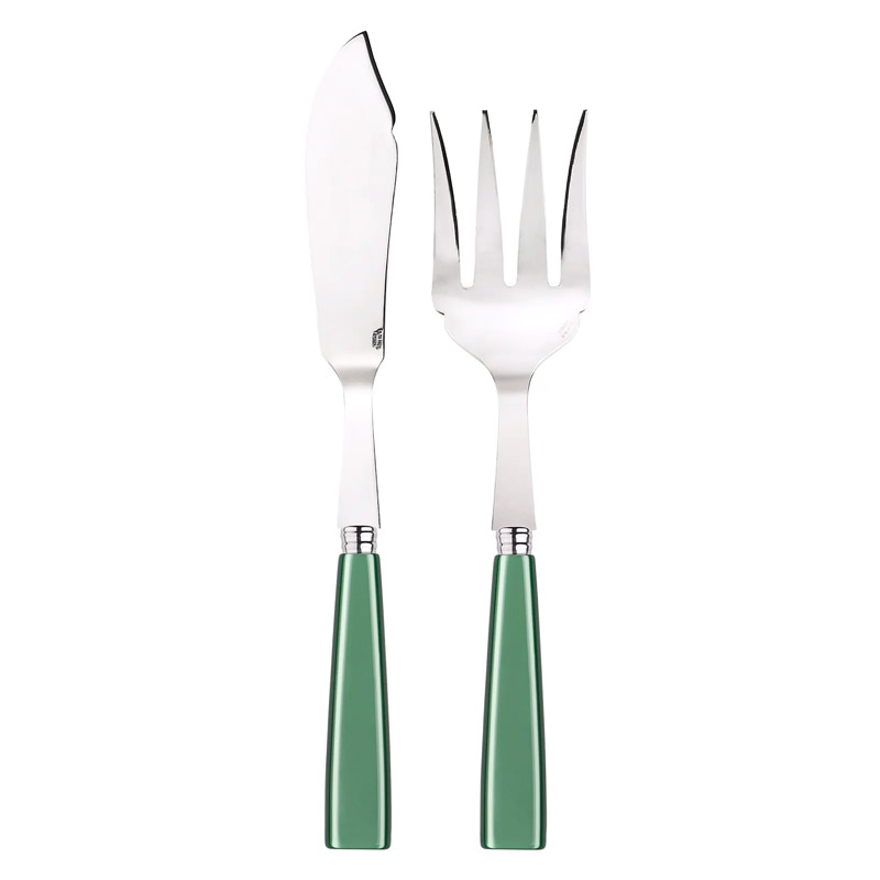 Natura Garden Green 2pc Fish Serving Set