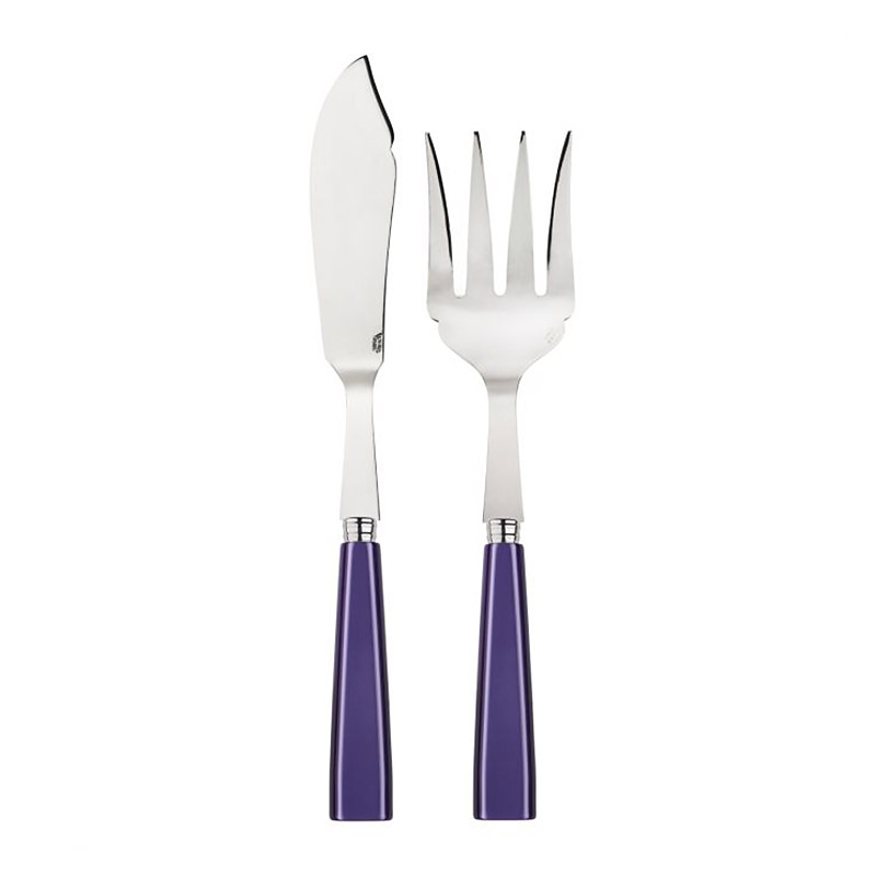 Icone Purple 2pc Fish Serving Set