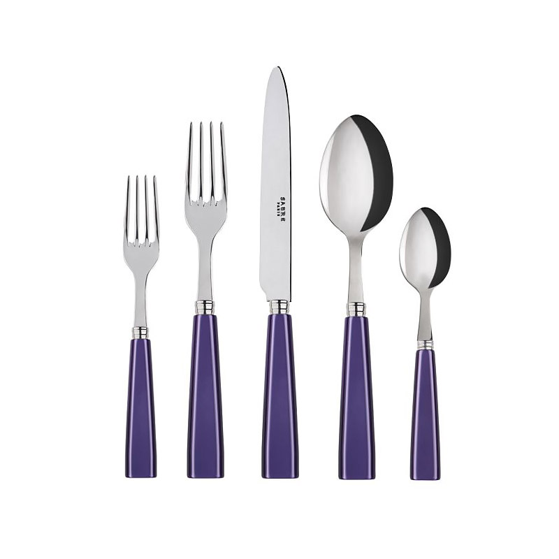 Icone Purple 5pc Place Setting