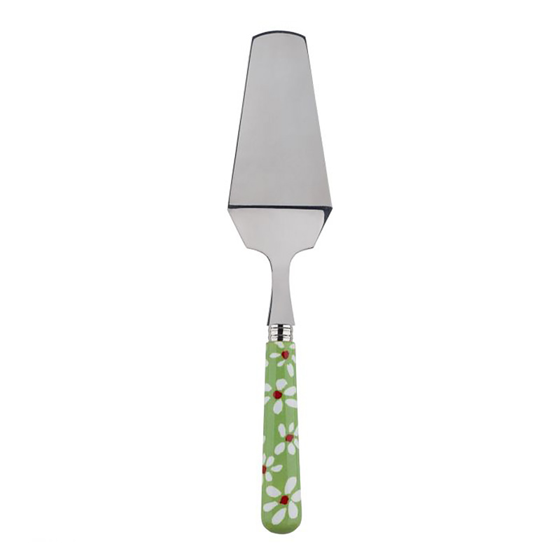 Daisy Garden Green Tart Server