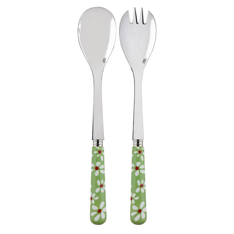 Daisy Garden Green 2pc Salad Set