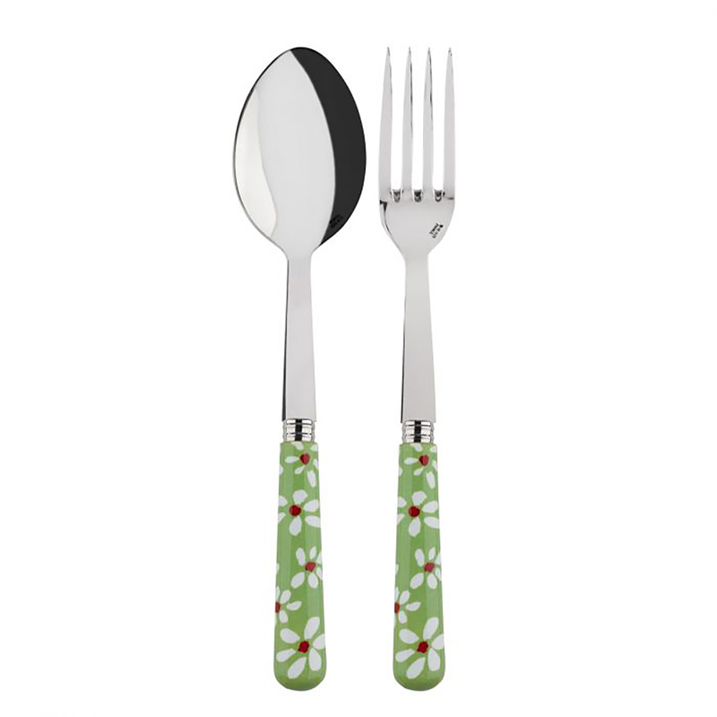 Daisy Garden Green 2pc Serving Set