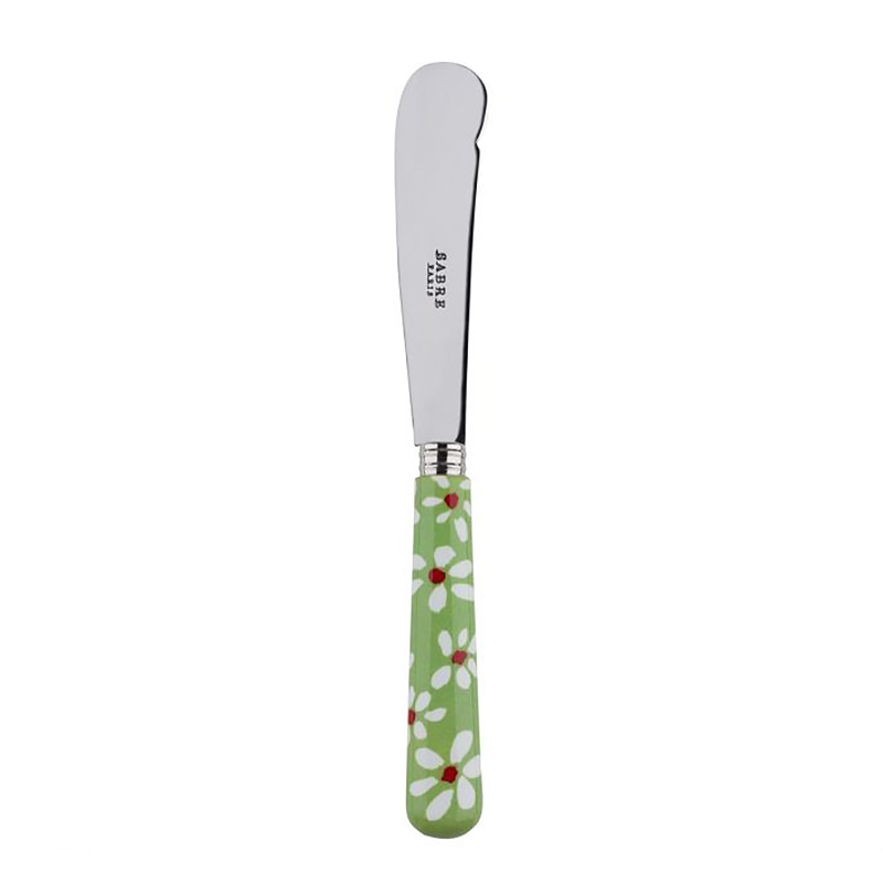 Daisy Garden Green Butter Knife