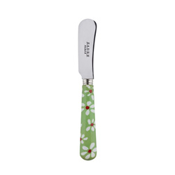 A photo of Daisy Garden Green Butter Spreader