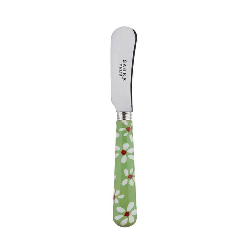 Daisy Garden Green Butter Spreader