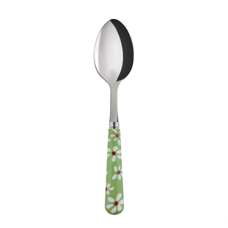 Daisy Garden Green Dessert Spoon