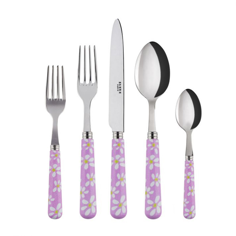 Daisy Pink 5pc Place Setting