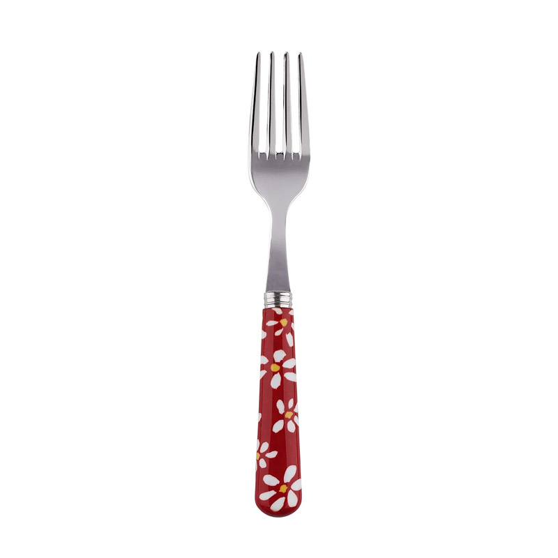 Daisy Red Cake Fork