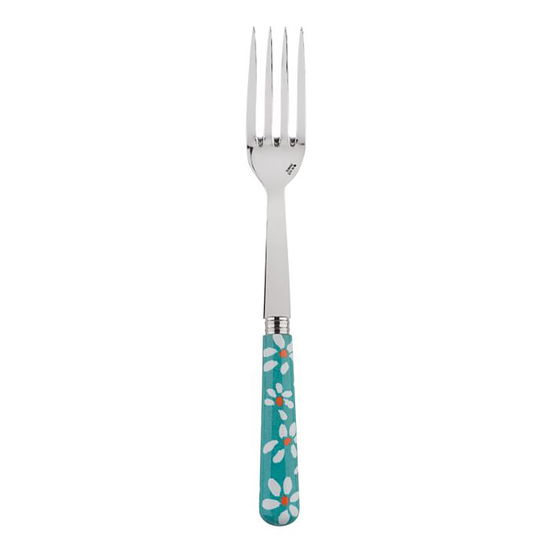 Daisy Turquoise Serving Fork