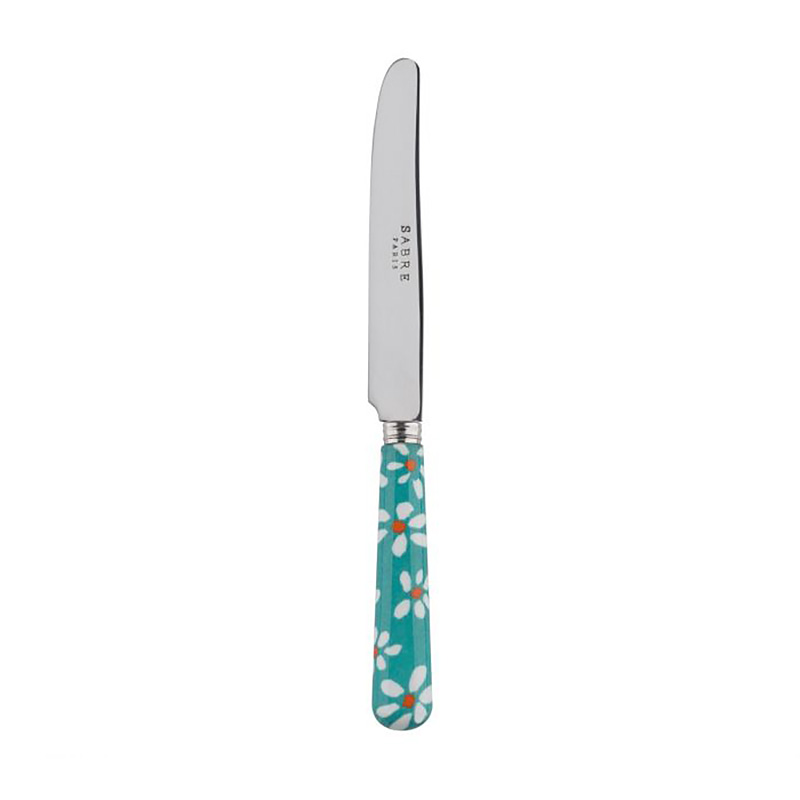 Daisy Turquoise Breakfast Knife, Small