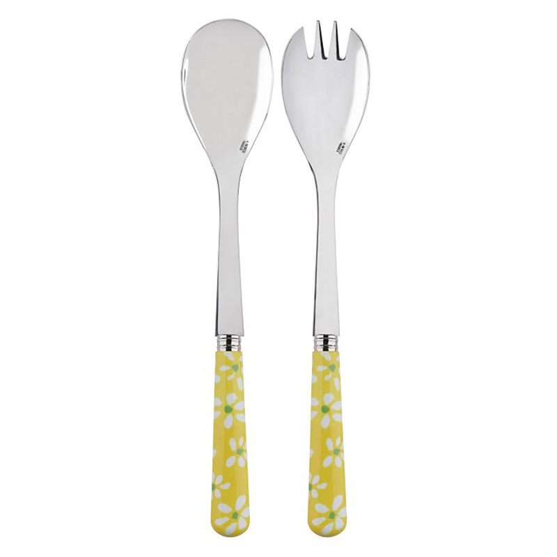 Daisy Yellow 2pc Salad Set