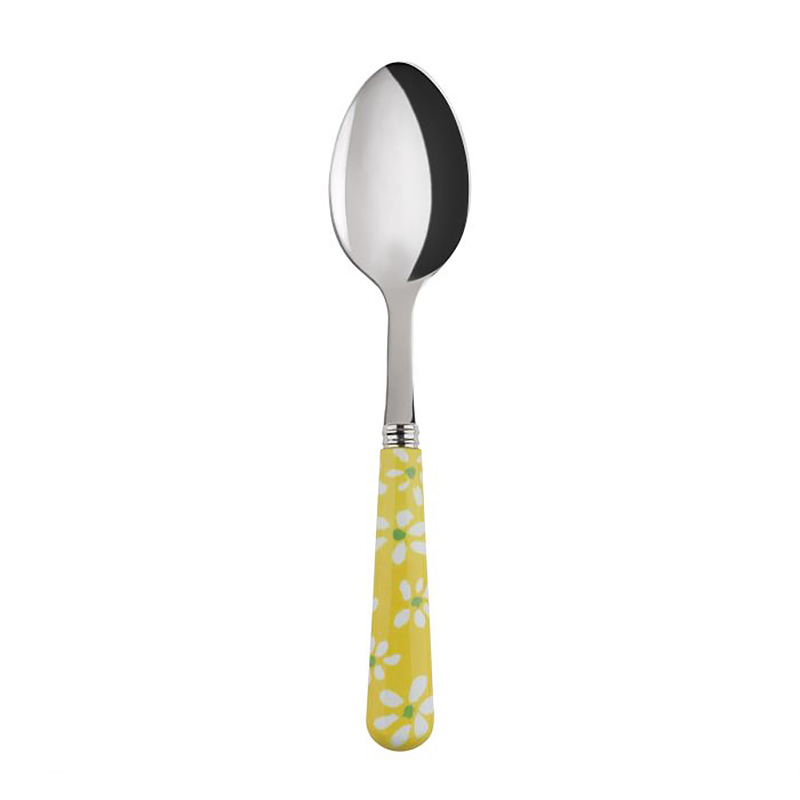 Daisy Yellow Dessert Spoon