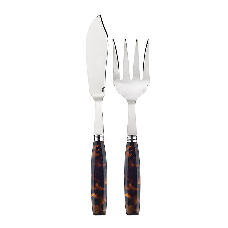 Djembe Tortoise 2pc Fish Serving Set