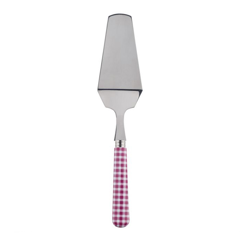 Gingham Fuchsia Tart Server