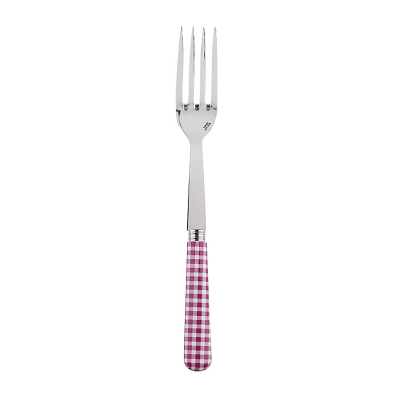 Gingham Fuchsia Serving Fork