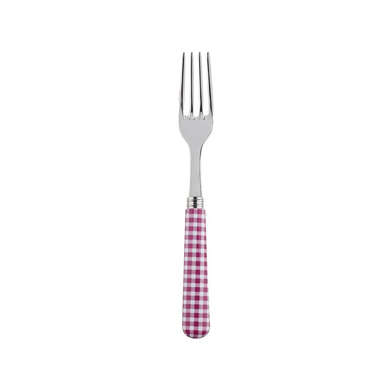 Gingham Fuchsia Dinner Fork