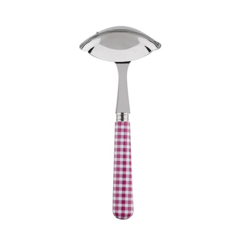 Gingham Fuchsia Gravy Ladle