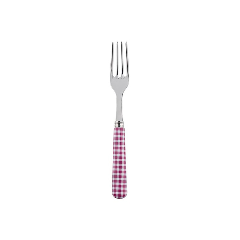 Gingham Fuchsia Salad Fork