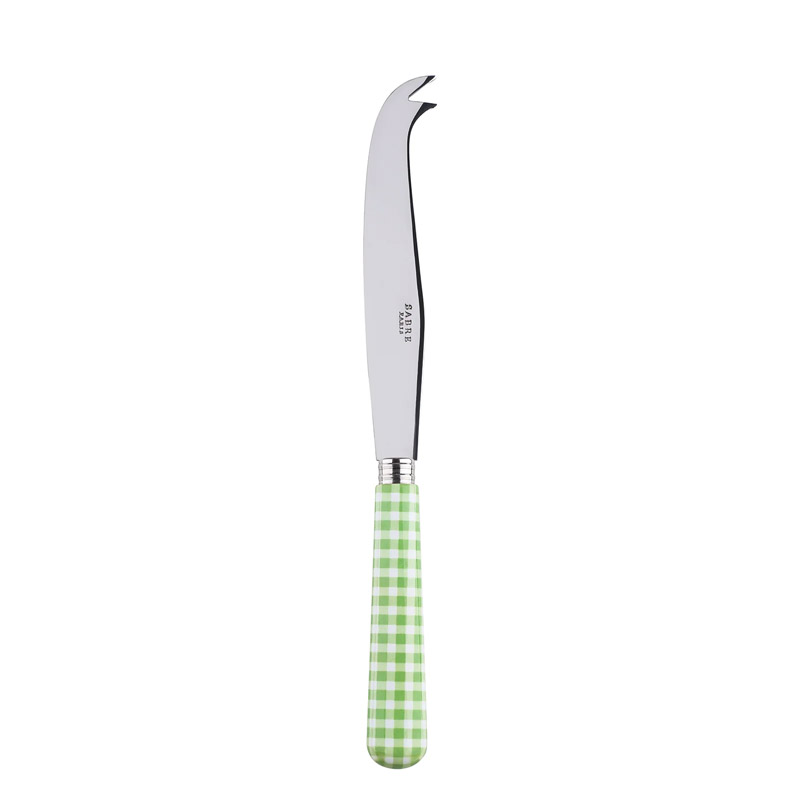 Gingham Garden Green Cheese Knife, Large