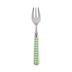 A photo of Gingham Garden Green Oyster Fork