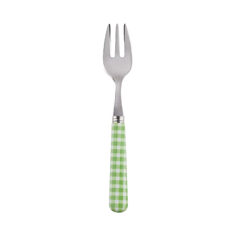 Gingham Garden Green Oyster Fork