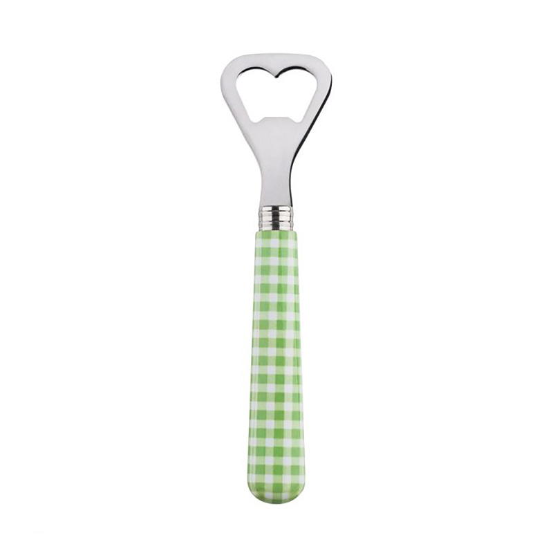 Gingham Garden Green Bottle Opener