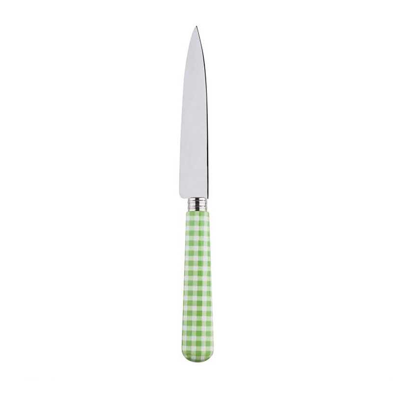 Gingham Garden Green Kitchen Knife