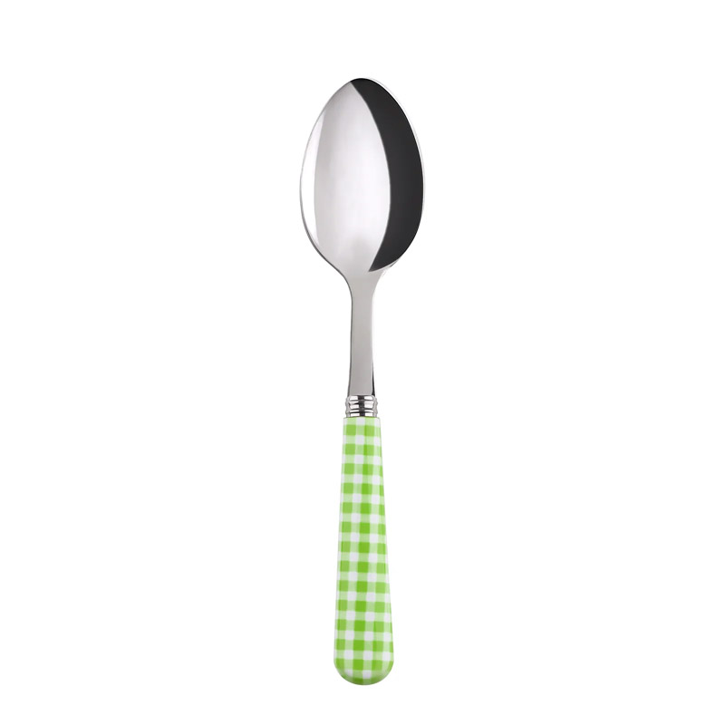 Gingham Garden Green Dessert Spoon