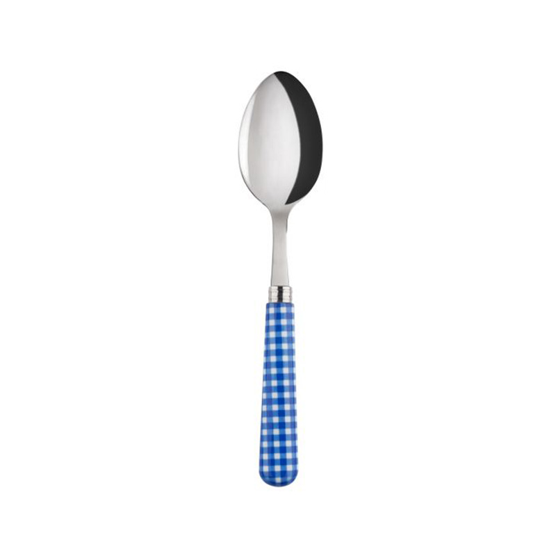 Gingham Lapis Blue Soup Spoon