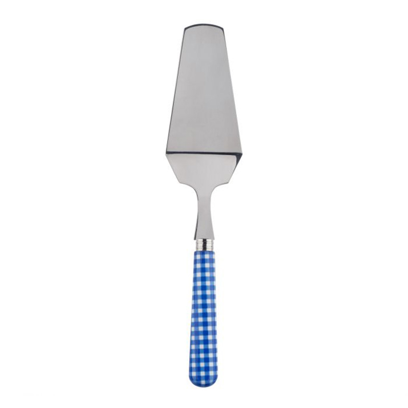 Gingham Lapis Blue Tart Server